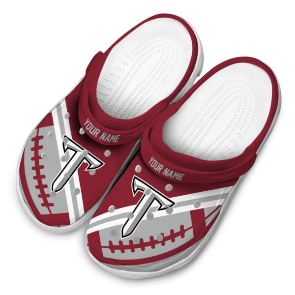 personalized troy trojans football motif clog latest model
