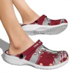 personalized troy trojans paint splatter graphics clog best selling
