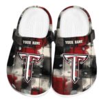 personalized troy trojans plaid fusion clog best selling