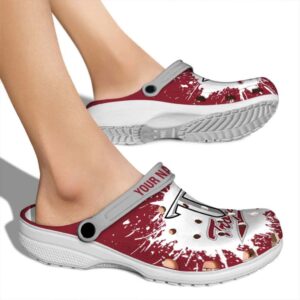 personalized troy trojans splash art clog fashion forward