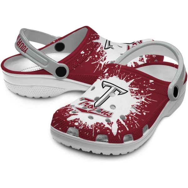 personalized troy trojans splash art clog high quality