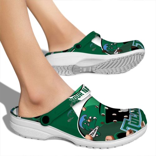 personalized tulane green wave baseball helmet clog fashion forward