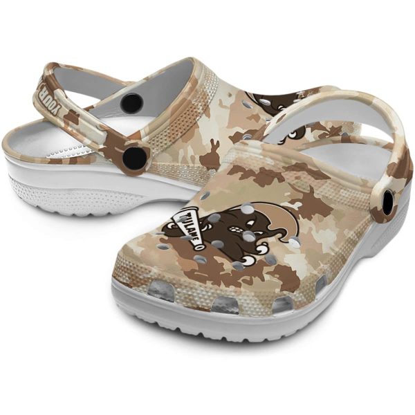 personalized tulane green wave desert camo clog high quality