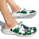 personalized tulane green wave splatter pattern clog best selling