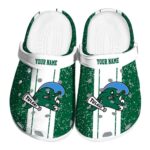 personalized tulane green wave vertical stripes clog best selling