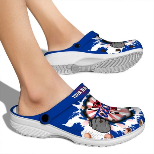 personalized tulsa golden hurricane gripping hand clog fashion forward