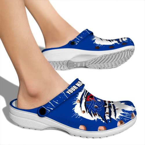 personalized tulsa golden hurricane splash motif background clog fashion forward