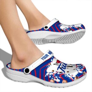 personalized tulsa golden hurricane zigzag paint burst clog fashion forward