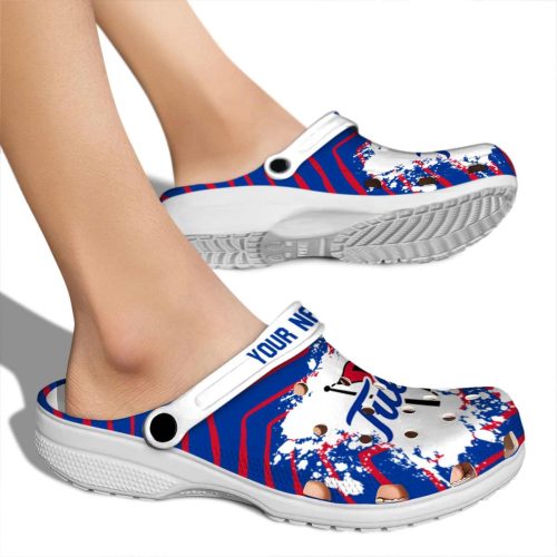 personalized tulsa golden hurricane zigzag paint burst clog fashion forward