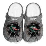 personalized uab blazers cracked ground texture clog best selling