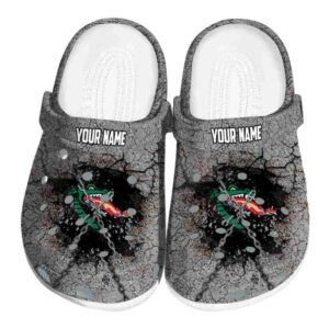 personalized uab blazers cracked ground texture clog best selling
