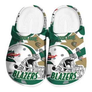 personalized uab blazers football helmet clog best selling