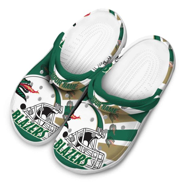 personalized uab blazers football helmet clog latest model