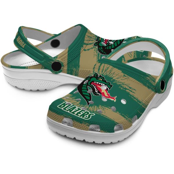 personalized uab blazers paint splatter graphics clog high quality