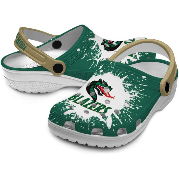 personalized uab blazers splash art clog high quality