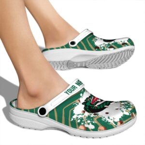 personalized uab blazers zigzag paint burst clog fashion forward