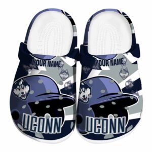personalized uconn huskies baseball helmet clog best selling