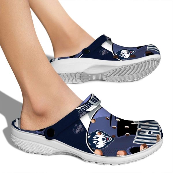personalized uconn huskies baseball helmet clog fashion forward
