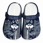 personalized uconn huskies contrasting stripes clog best selling