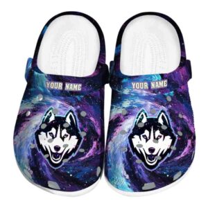 personalized uconn huskies galaxy swirl clog best selling