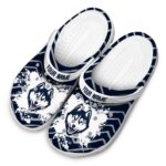 personalized uconn huskies zigzag paint burst clog best selling