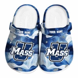 personalized umass minutemen ocean waves clog best selling