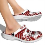 personalized umass minutemen zigzag paint burst clog best selling