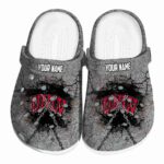 personalized unlv rebels cracked ground texture clog best selling