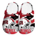 personalized unlv rebels football helmet clog best selling