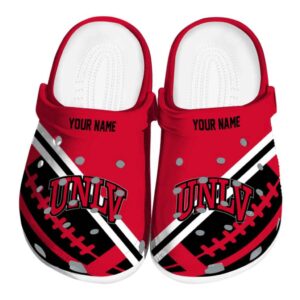 personalized unlv rebels football motif clog best selling