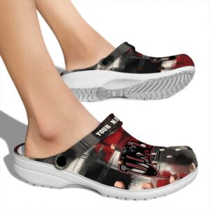 personalized unlv rebels plaid fusion clog fashion forward