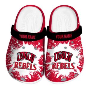personalized unlv rebels splash art clog best selling