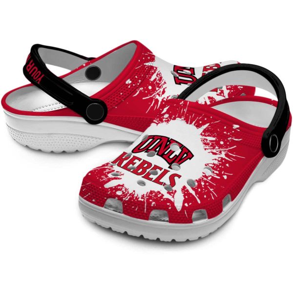 personalized unlv rebels splash art clog high quality