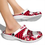 personalized unlv rebels zigzag paint burst clog best selling