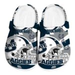 personalized utah state aggies football helmet clog best selling