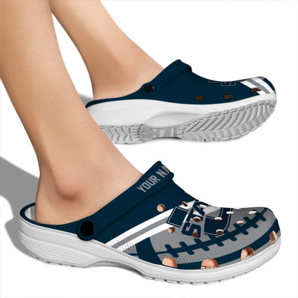 personalized utah state aggies football motif clog fashion forward