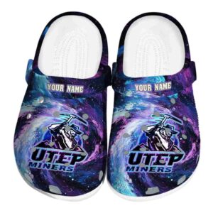 personalized utep miners galaxy swirl clog best selling