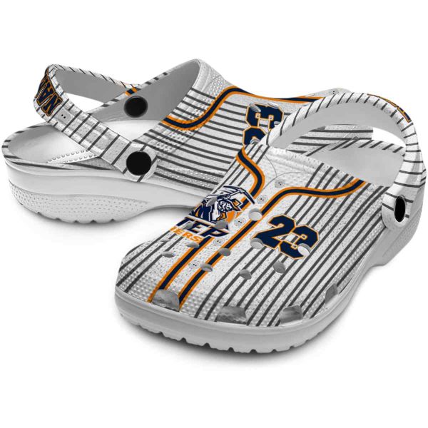personalized utep miners pinstripe pattern clog high quality
