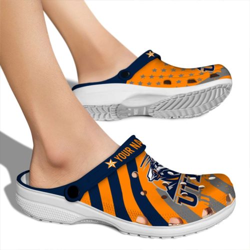 personalized utep miners star spangled graphic clog fashion forward