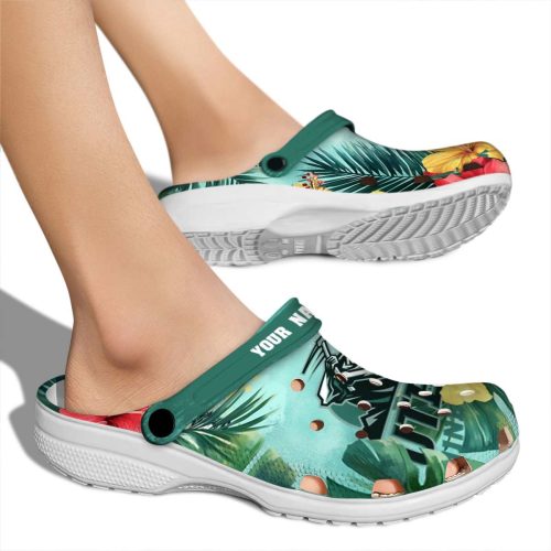 personalized utep miners tropical vibes clog fashion forward