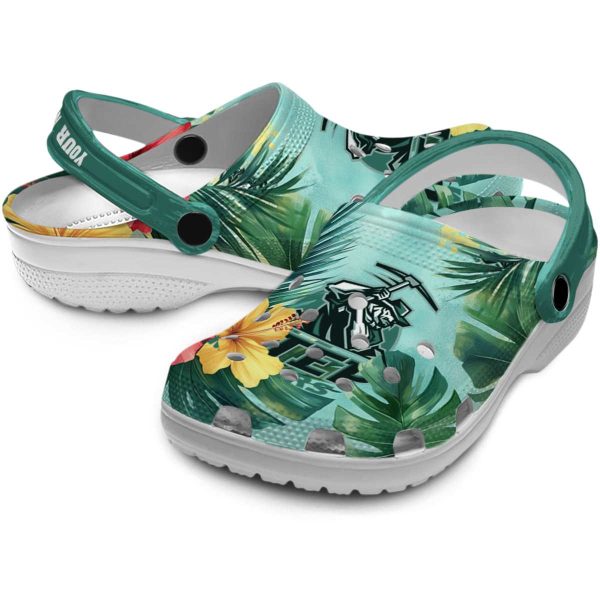 personalized utep miners tropical vibes clog high quality