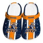 personalized utep miners vertical stripes clog best selling
