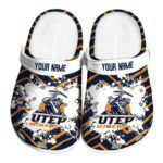 personalized utep miners zigzag paint burst clog best selling