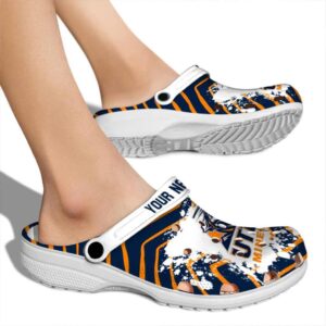 personalized utep miners zigzag paint burst clog fashion forward