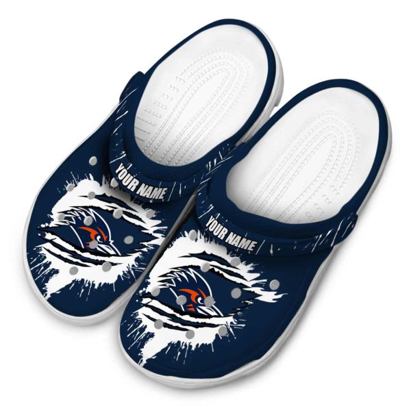 personalized utsa roadrunners splash motif background clog latest model