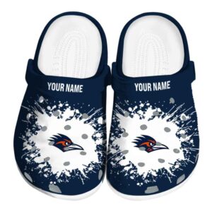 personalized utsa roadrunners splatter background clog best selling