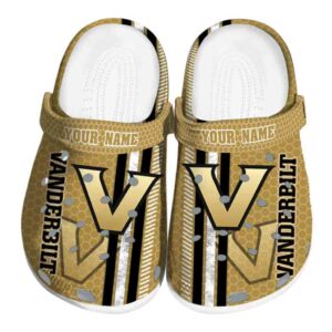 personalized vanderbilt commodores contrasting stripes clog best selling