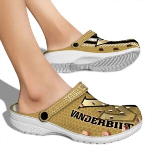 personalized vanderbilt commodores contrasting stripes clog fashion forward