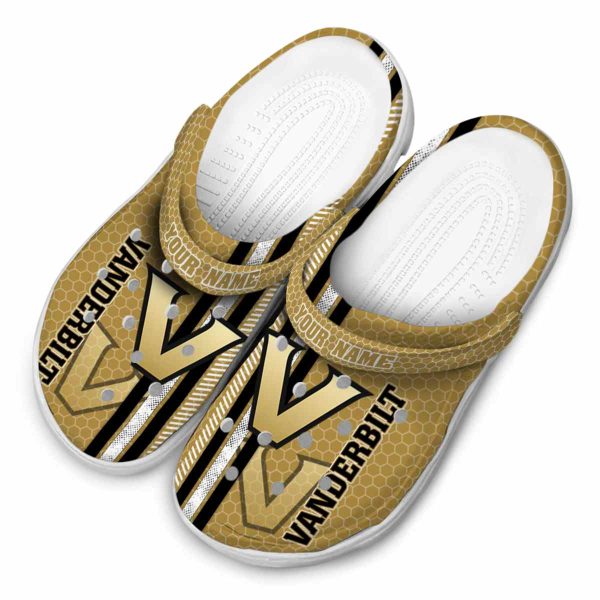 personalized vanderbilt commodores contrasting stripes clog latest model