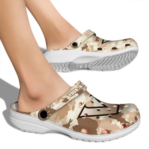 personalized vanderbilt commodores desert camo clog fashion forward